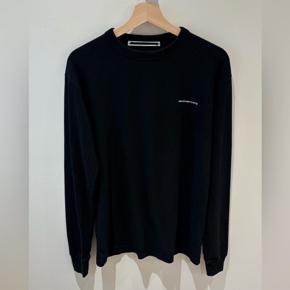 ALEXANDER WANG | unisex long sleeve tee in high twist jersey shirt